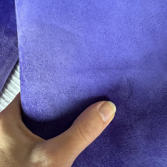 VERSACE Palazzo color block ambre suede knee-high heeled boots - Picture 4 of 10